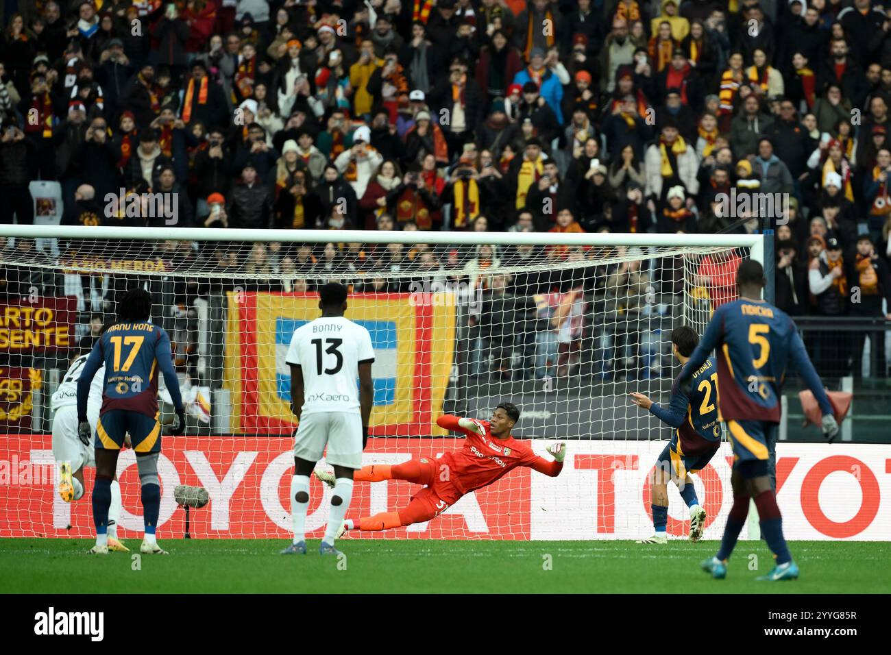 Rome Italy 22nd Dec 2024 Paulo Dybala Of AS Roma Scores On Penalty rome-italy-22nd-dec-2024-paulo-dybala-of-as-roma-scores-on-penalty