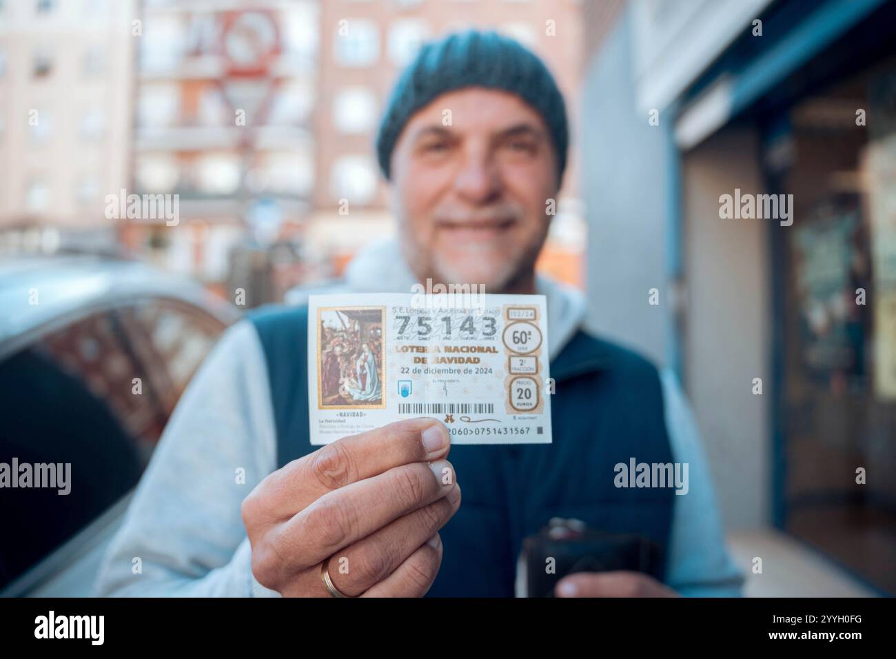 A winner of the Fifth Prize of the Extraordinary Christmas Lottery Draw ...