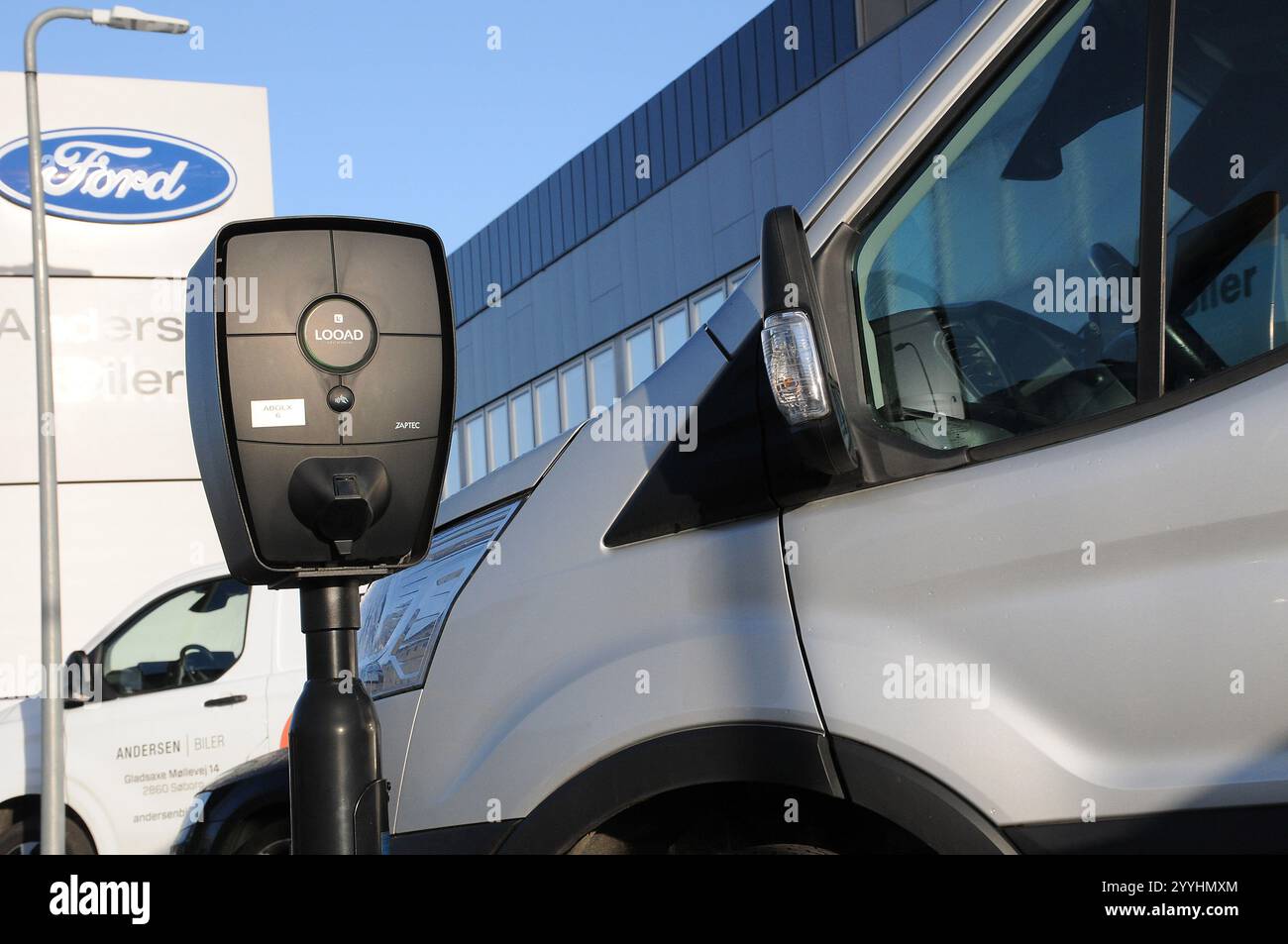 Copenhagen/ Denmark/10 September 2024/Electrich charging point and ...
