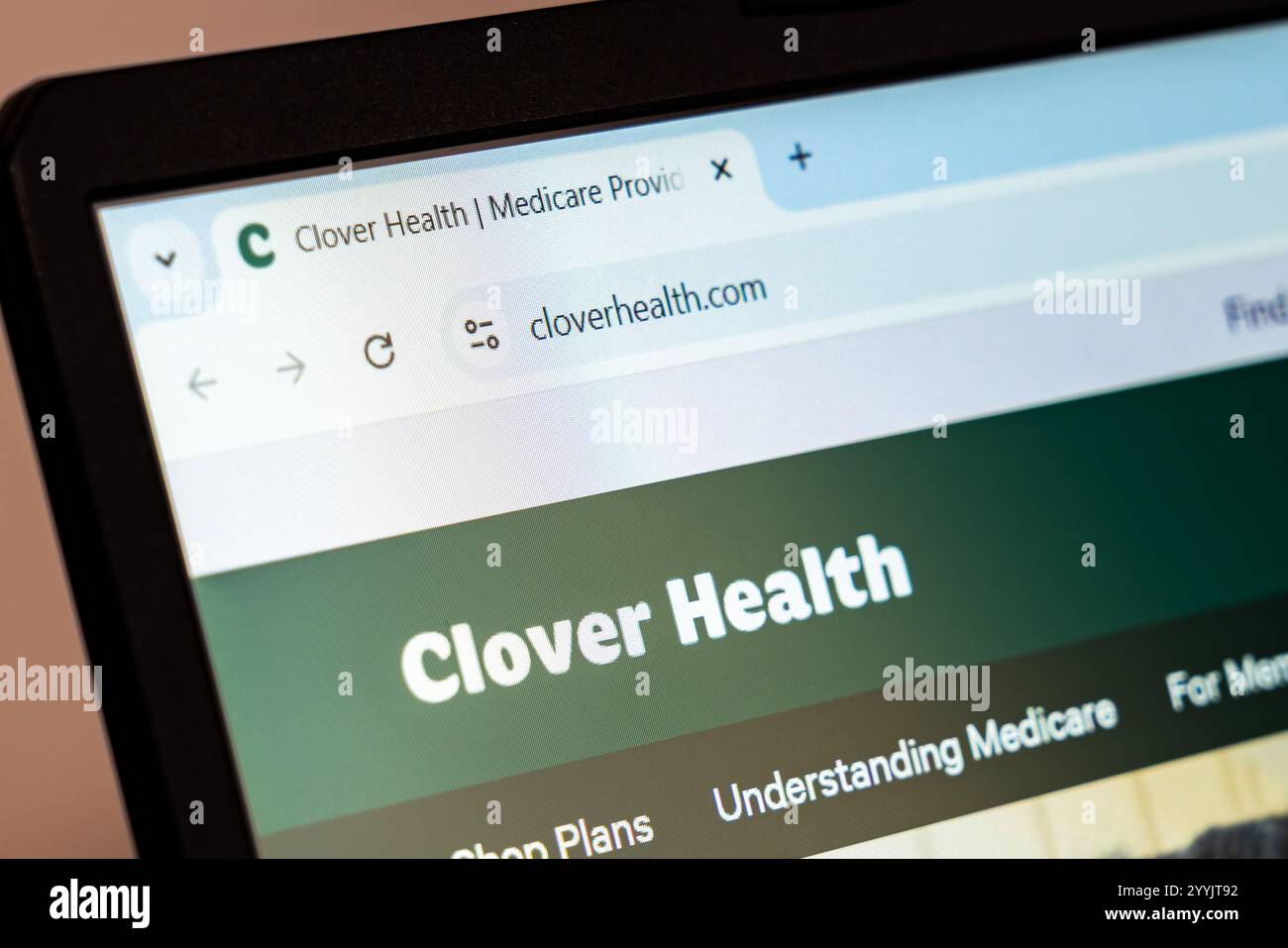 New York, USA December 21, 2024 Website screenshot of Clover Health