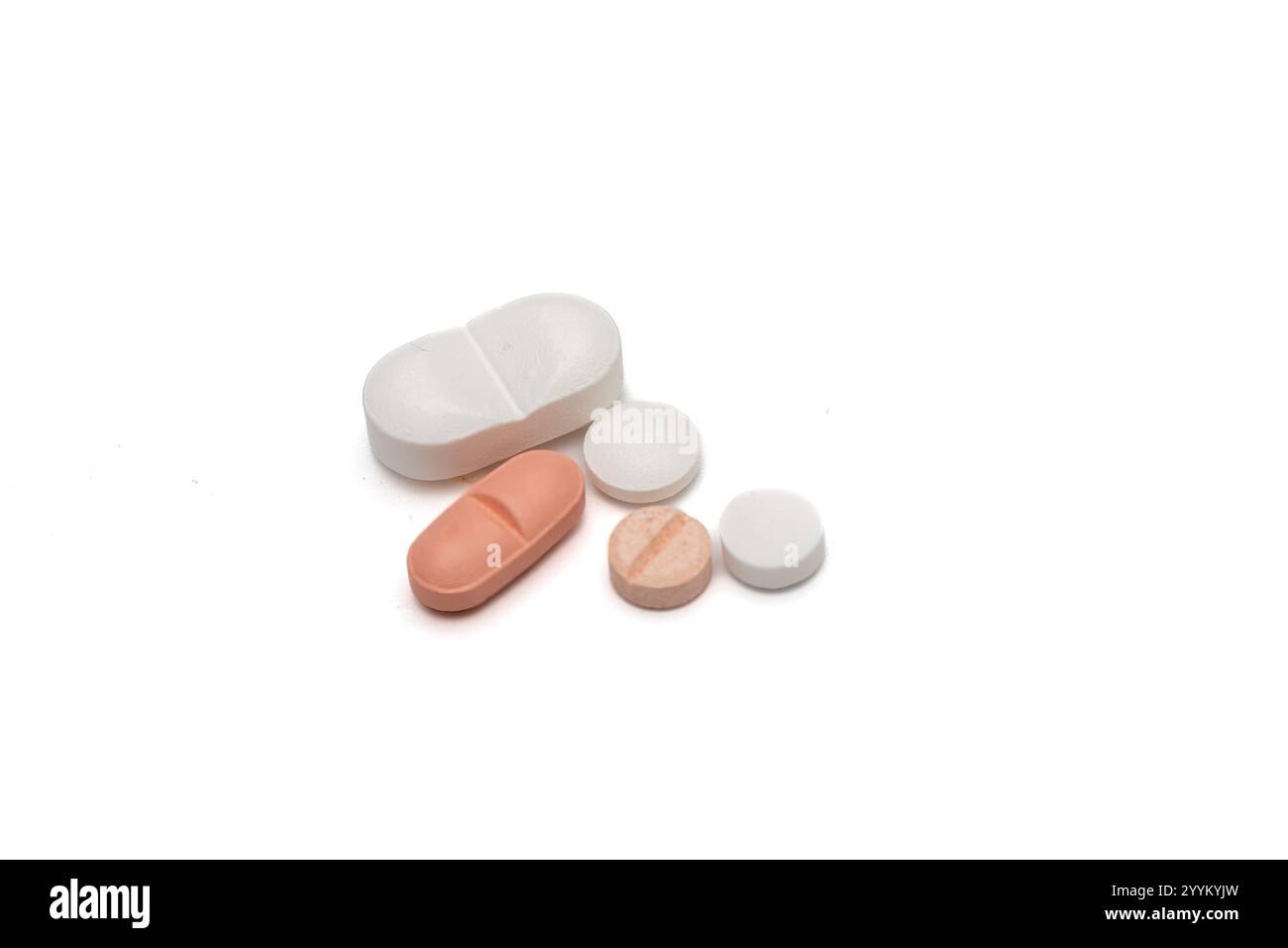 Diabetes Pills and Medication on White Background – Stock Photo for Healthcare and Medical Use Stock Photo