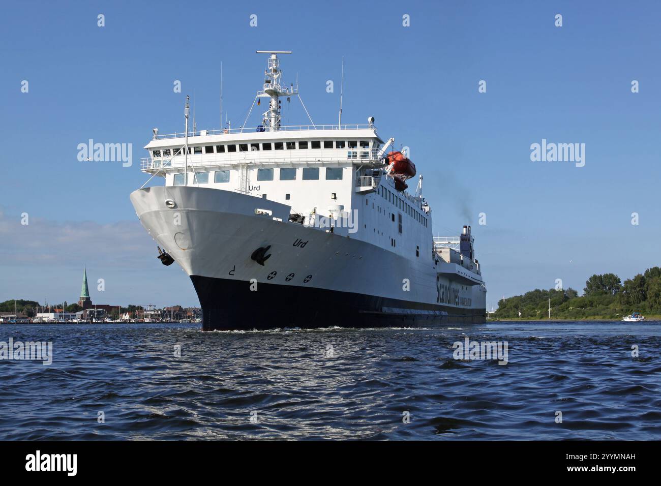 Kss Line Roro Scandlines RoRo Passenger Ship 'Urd' Departing from Lübeck Travemünde ...