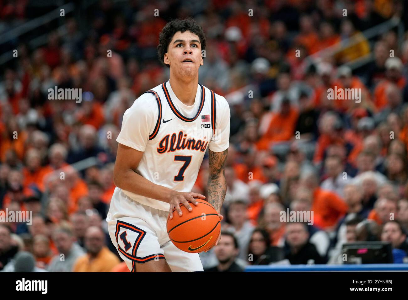 Will Riley Nbs Illinois' Will Riley makes a 3-point basket during the first half of an ...