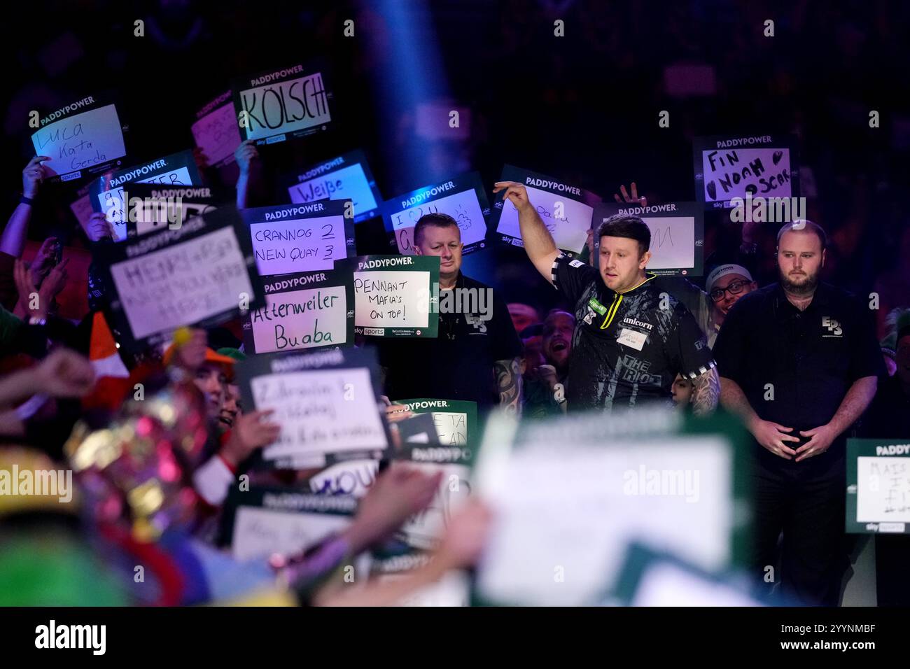 Callan Rydz ahead of his match against Martin Schindler on day eight of ...