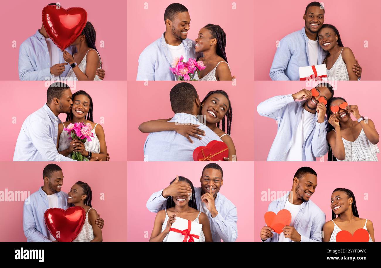 Young couple celebrating love on St Valentine Day with joyful ...