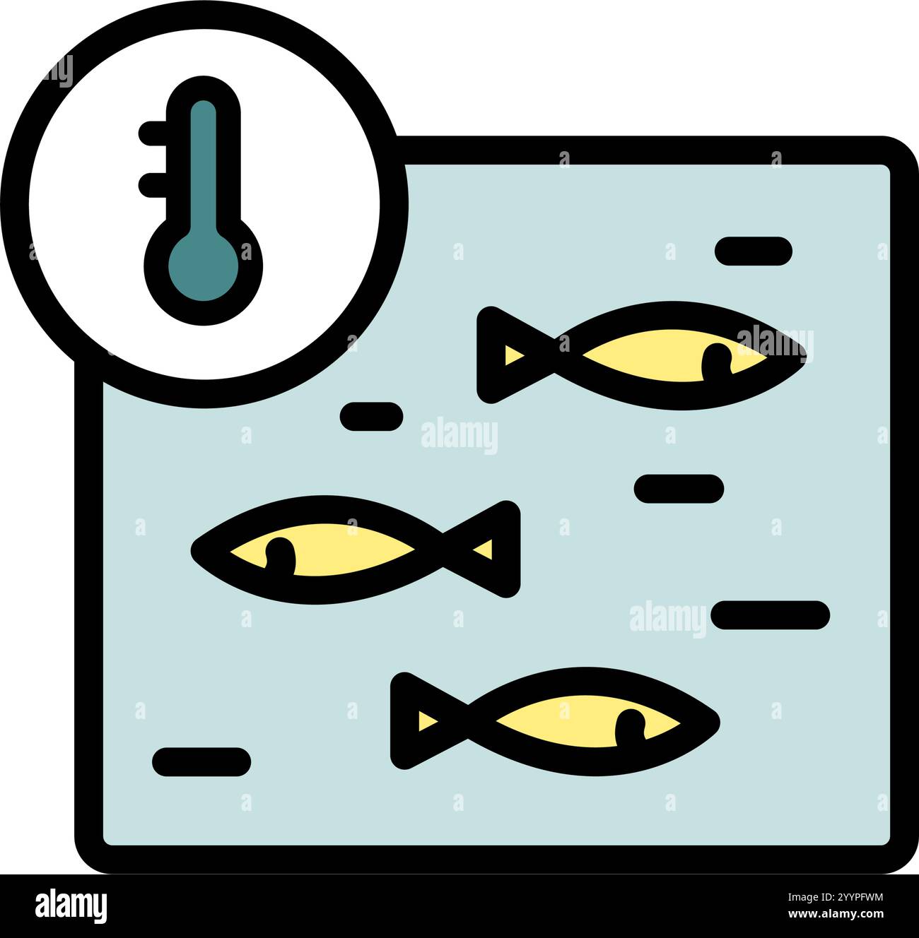 Fish farm pool color icon. Fish farm vector icon for web design ...