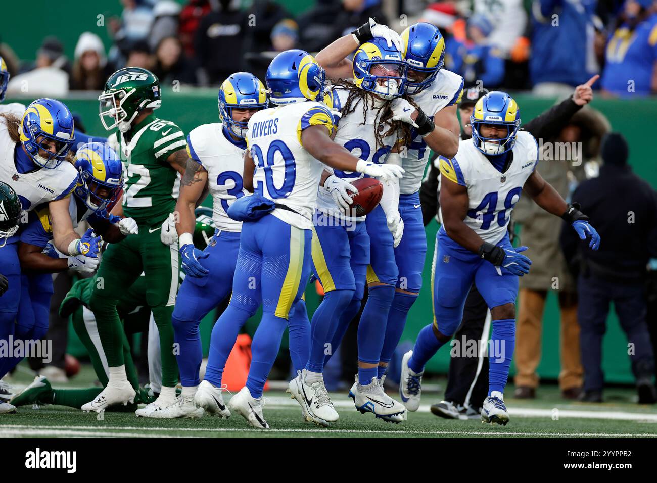 Los Angeles Rams wide receiver Jordan Whittington (88) is congratulated ...