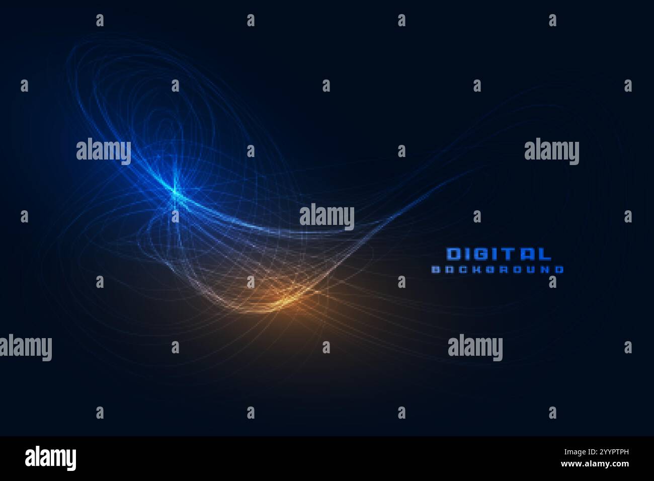 abstract wave lines technology background Stock Vector Image & Art - Alamy