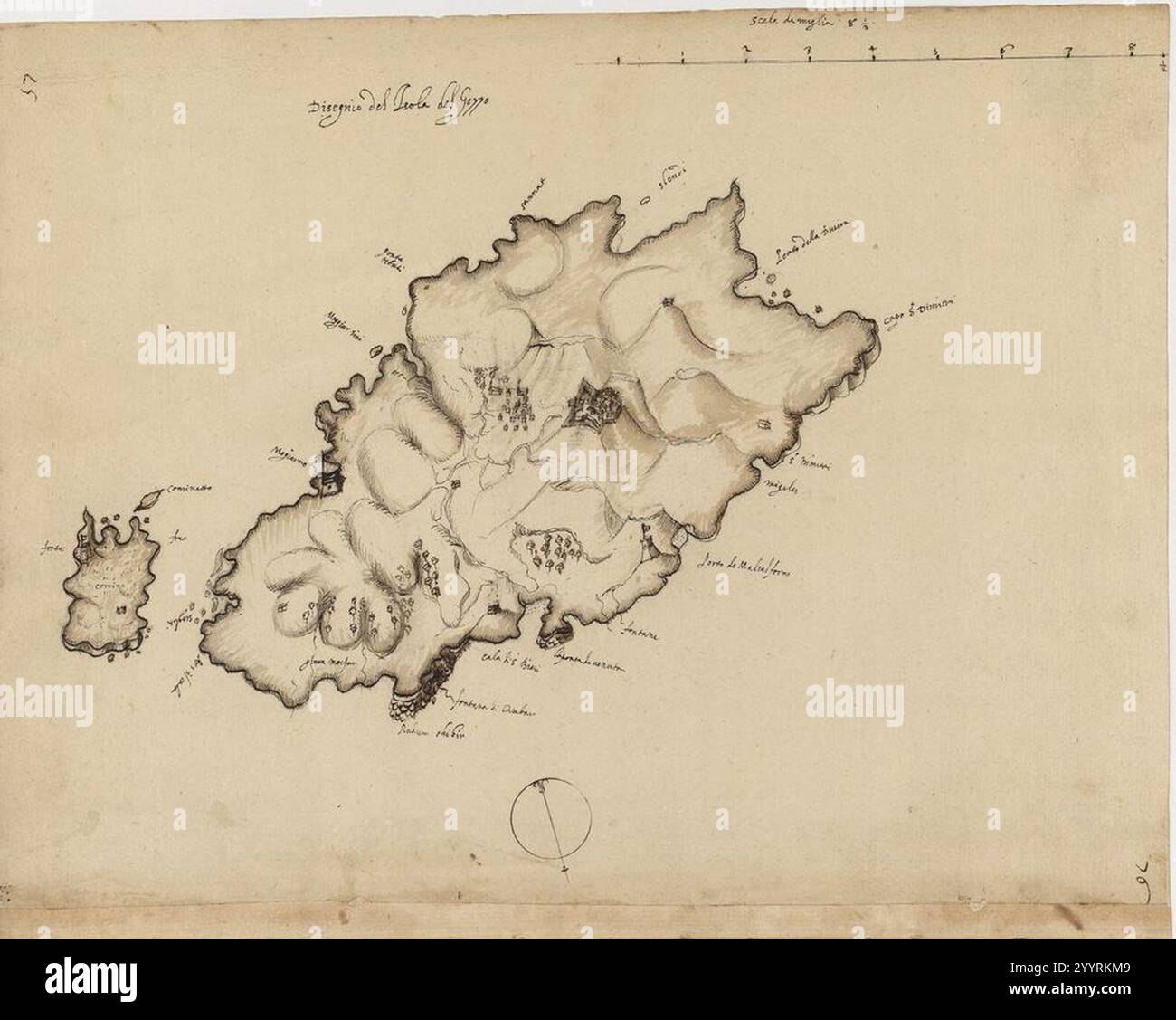 Gozzo Map Disegnio hi-res stock photography and images - Alamy