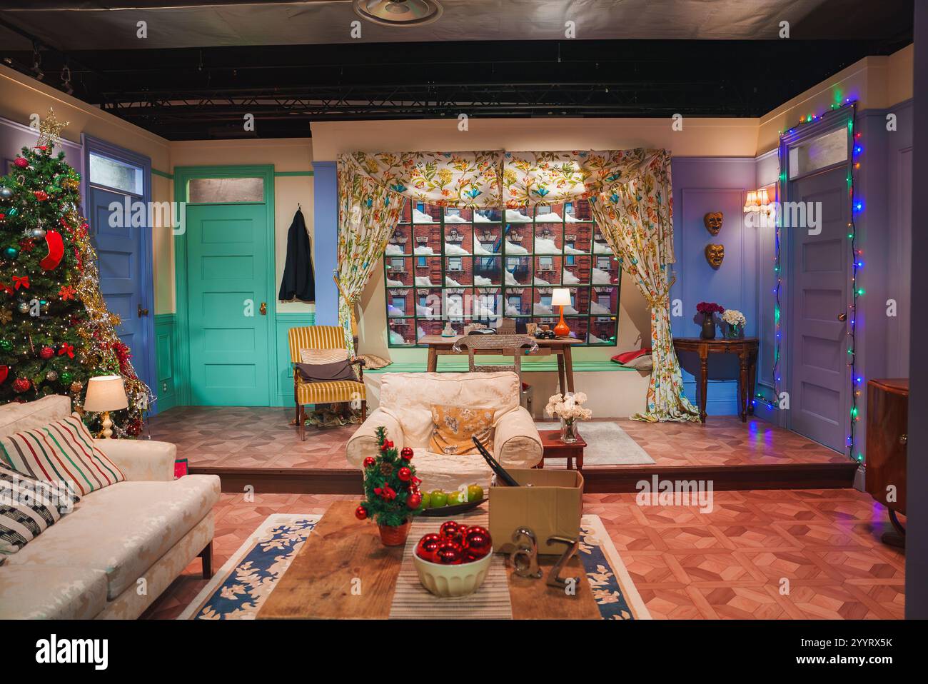 Recreated Monica's Apartment from Friends in London with Festive Decor ...