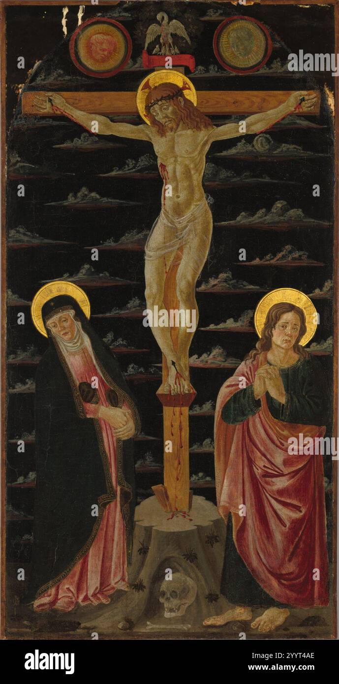 Domenico di Zanobi - Christ on the Cross between the Virgin and Saint ...