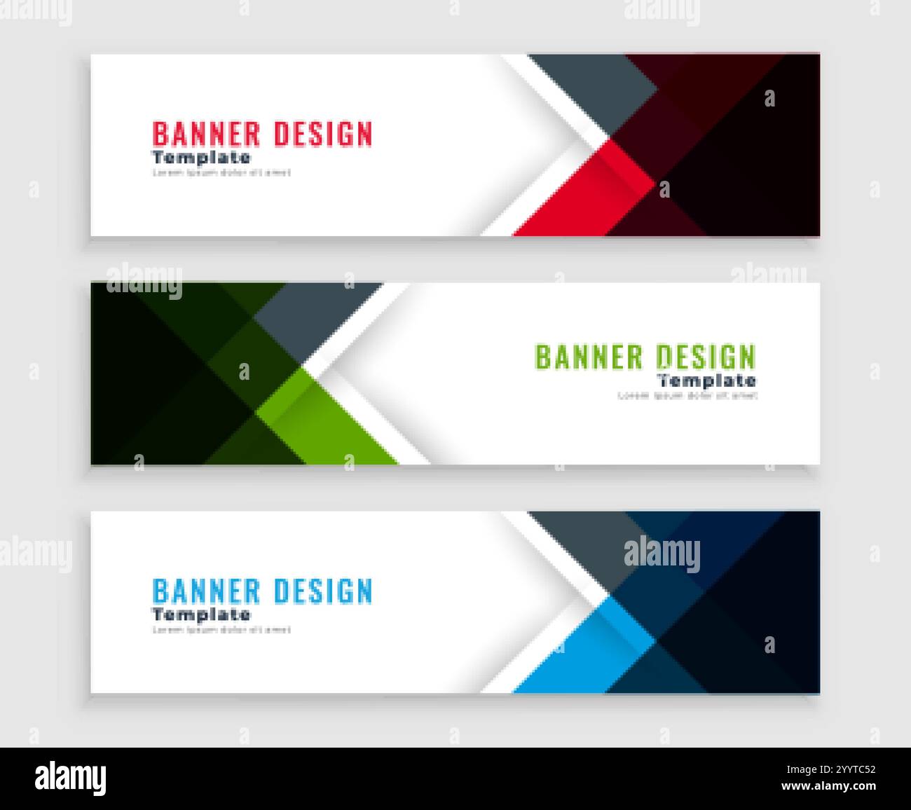 Comp Banner Promotional banners pack hi-res stock photography and images - Alamy