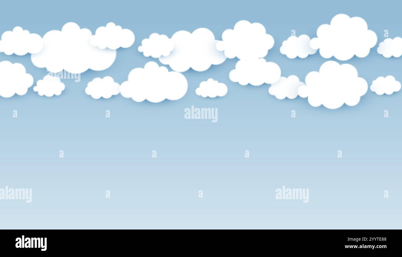 skye wallpaper with fluffy clouds Stock Vector Image & Art - Alamy