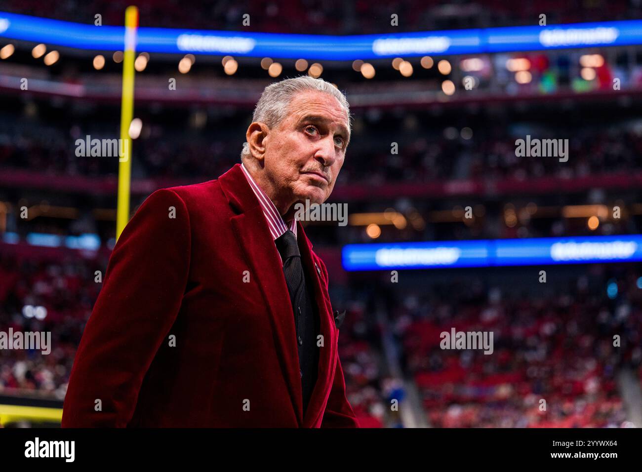 Falcons Owner Atlanta Falcons owner Arthur Blank walks onto the sideline during the ...