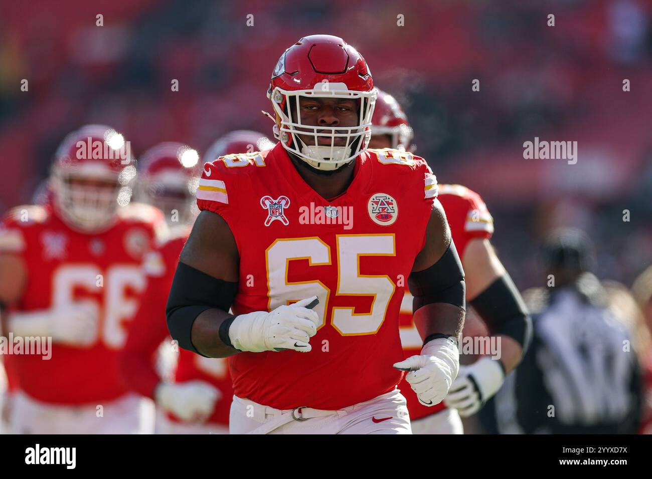 Tre Smith Kansas City, MO, USA. 21st Dec, 2024. Kansas City Chiefs guard Trey ...