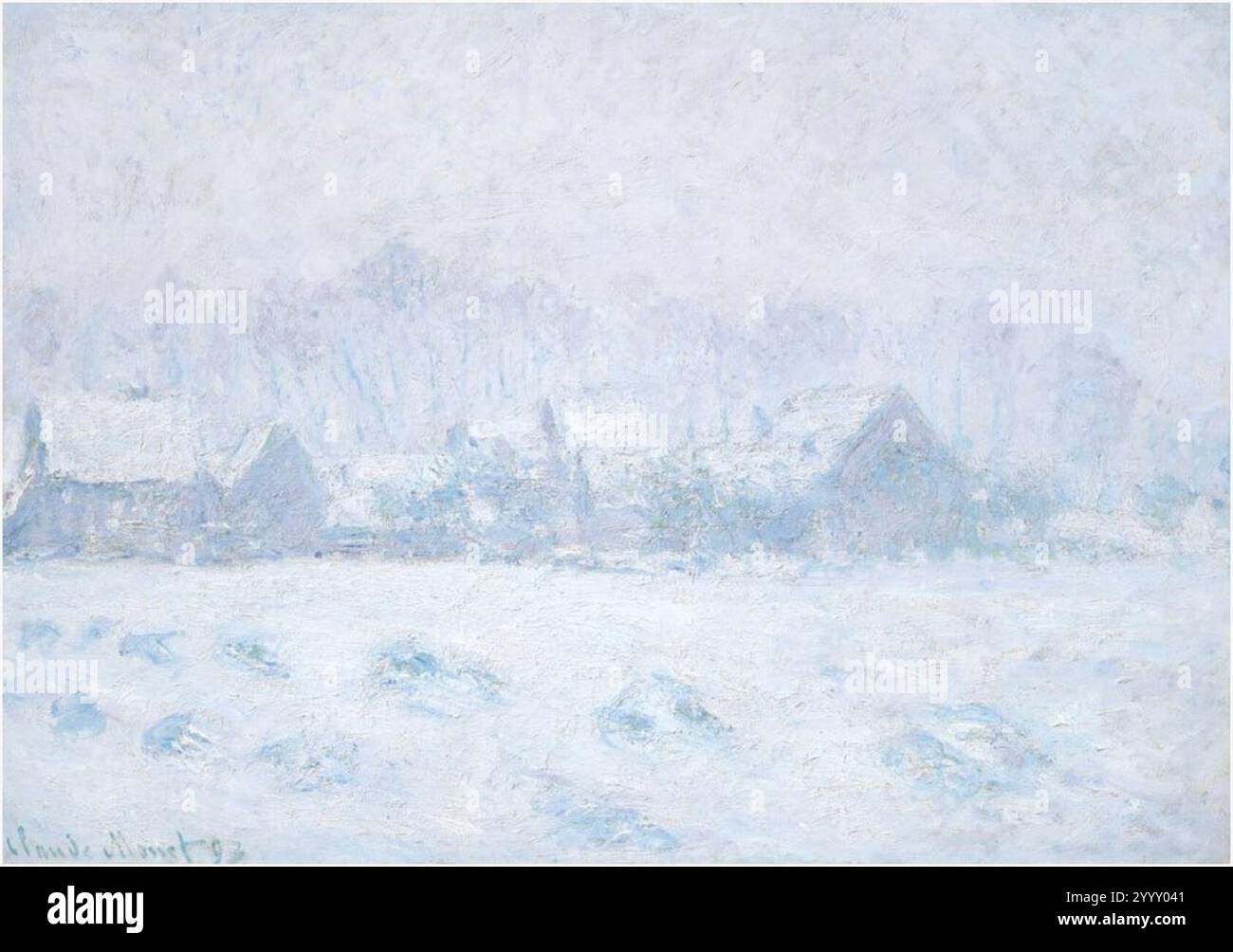 Claude monet effet de neige hi-res stock photography and images
