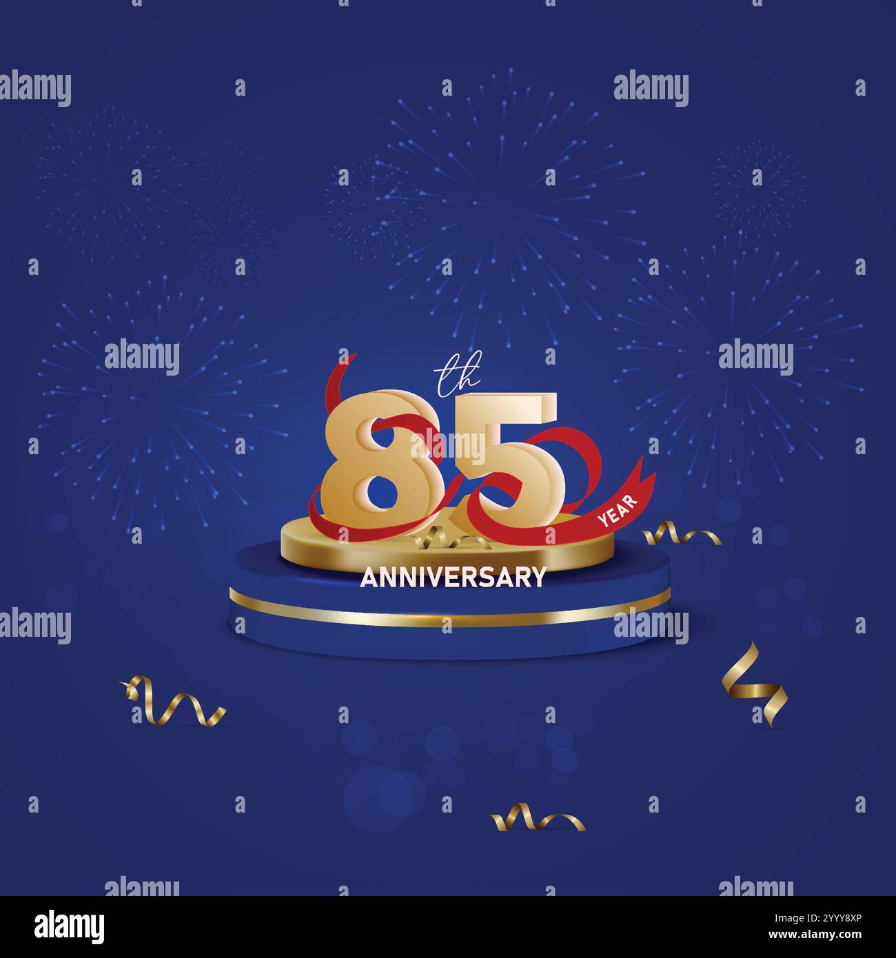 Elegant 85th anniversary design gold Stock Vector Image & Art - Alamy