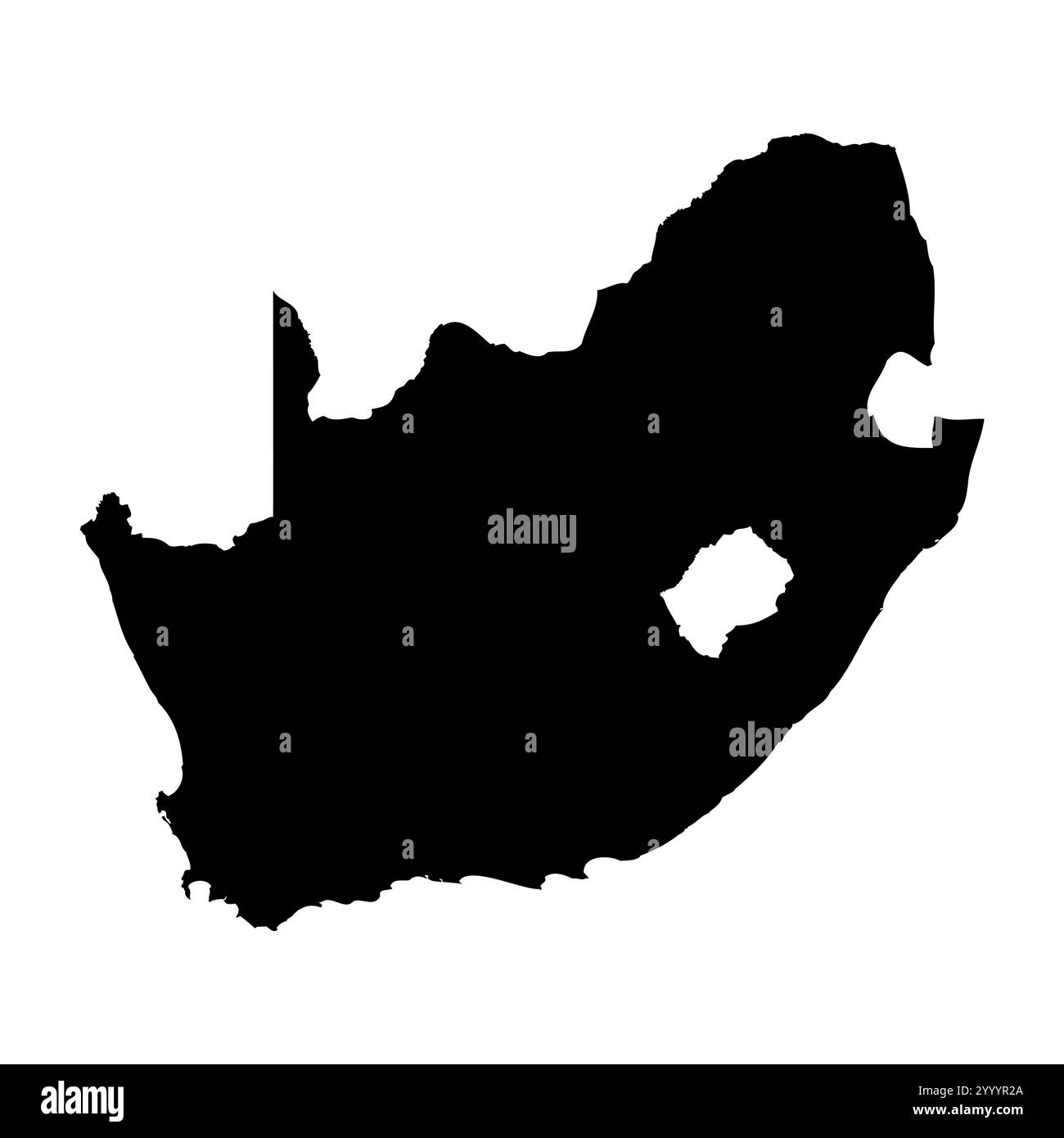 South africa map Black and White Stock Photos & Images - Alamy