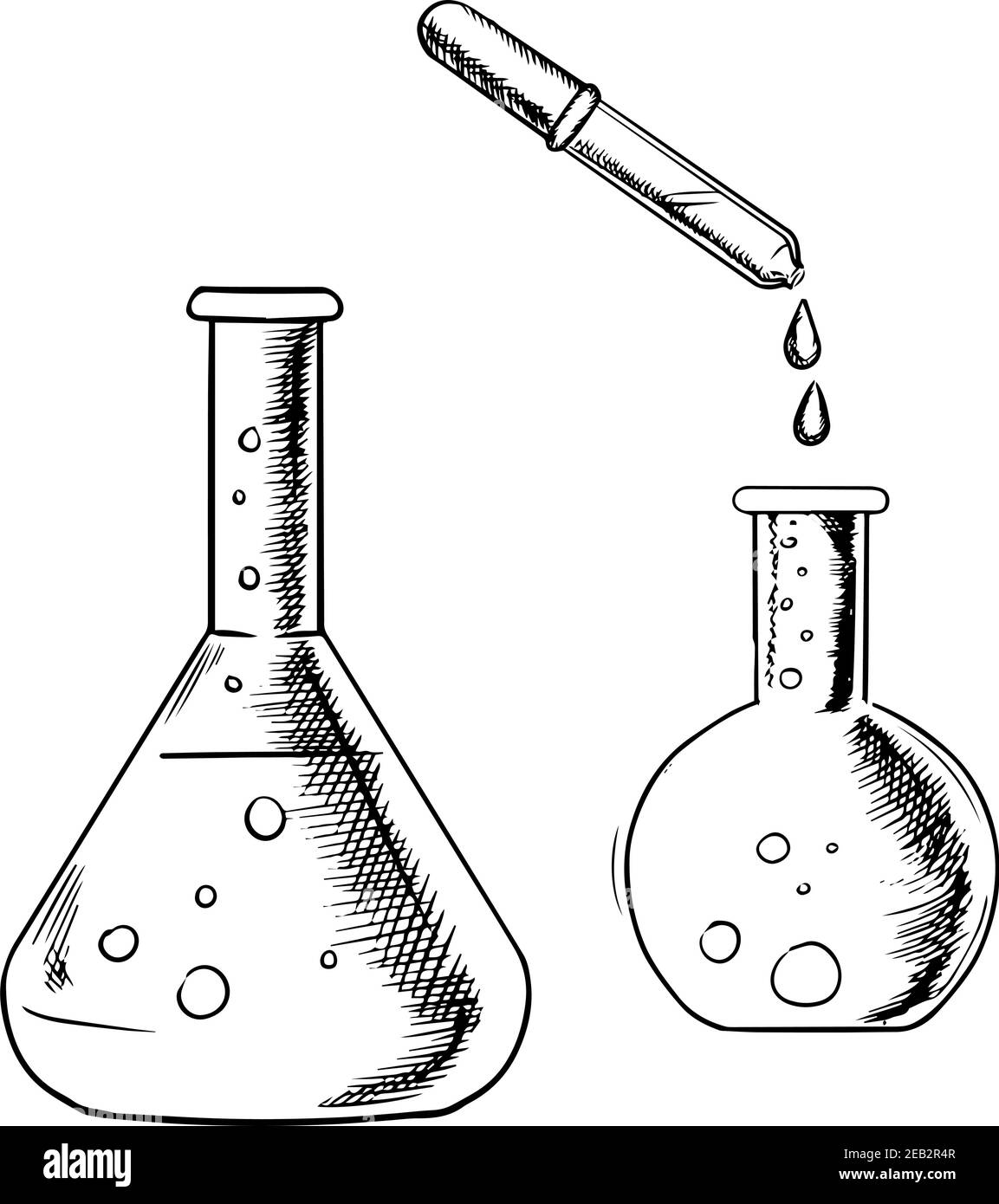 Glass flasks Black and White Stock Photos & Images Alamy