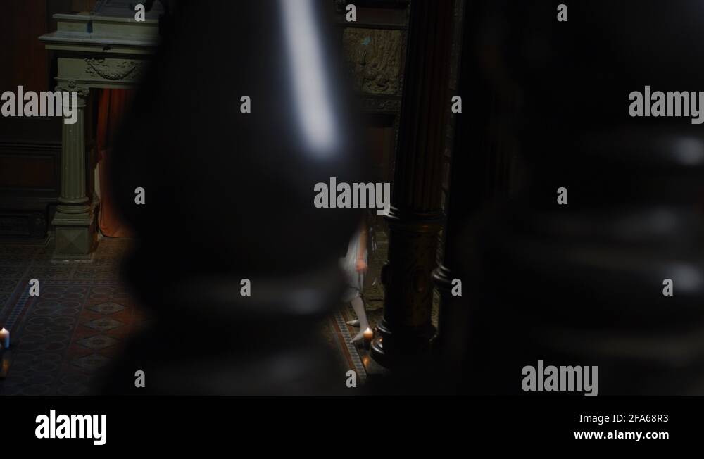 Contemporary dancer seen through a railing Stock Video Footage - Alamy