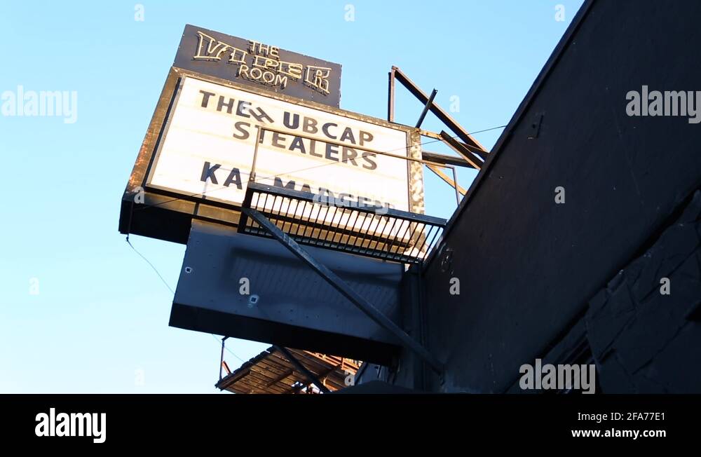 Marquee Of The Viper Room On The Sunset Strip Los Angeles, CA Stock