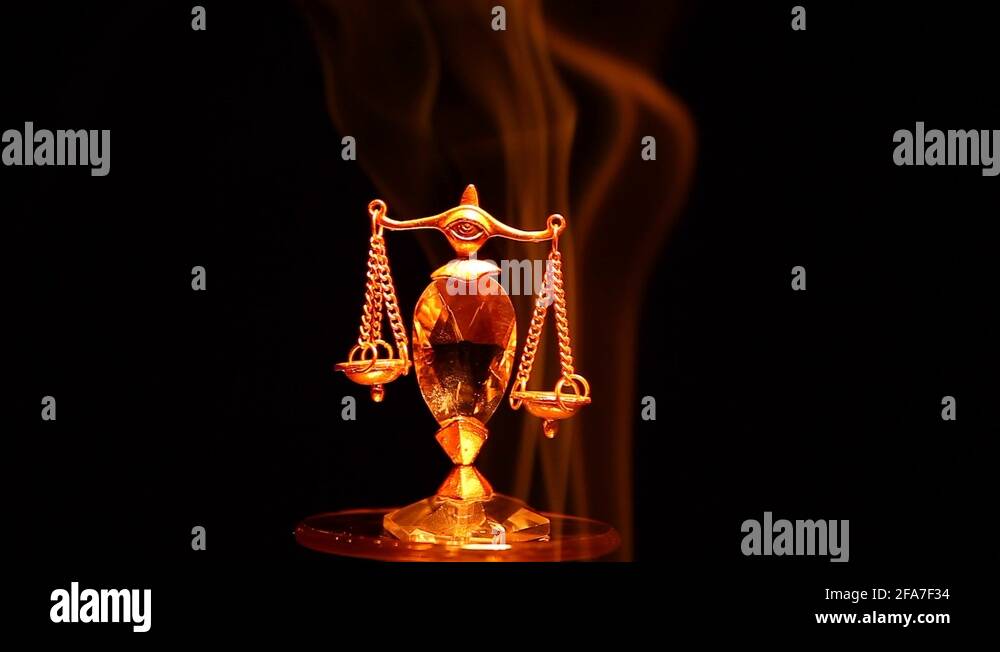 Gold statue justice balance scales Stock Videos & Footage - HD and 4K