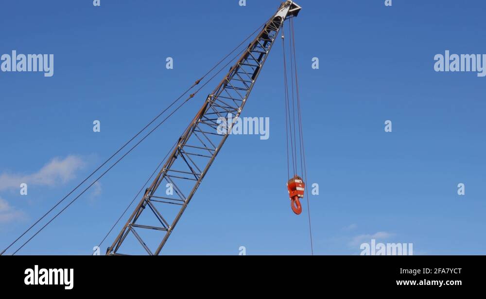Hook hanging from a crane Stock Videos & Footage HD and 4K Video