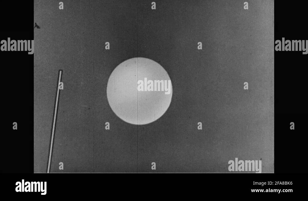 Animation illustration depicting pitch, roll and yaw 1941 Stock Video