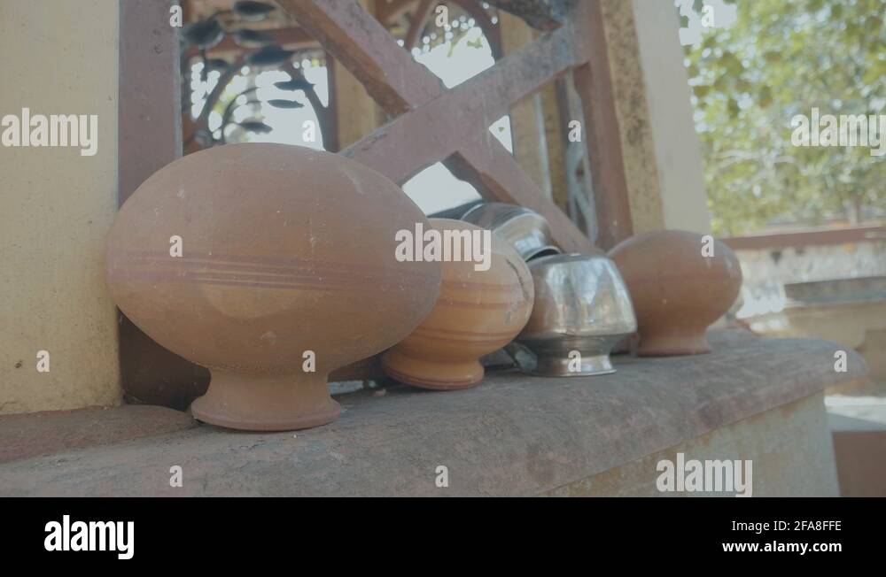 Aged clay pots and garden Stock Videos & Footage HD and 4K Video