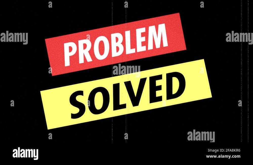 Problem solved Stock Videos & Footage - HD and 4K Video Clips - Alamy