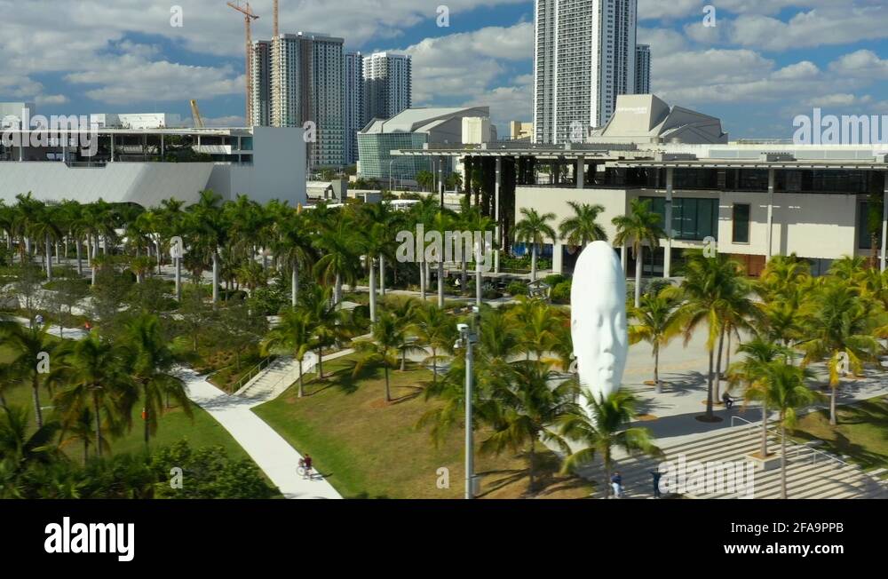 Museum Park Downtown Miami 4k Stock Video Footage Alamy