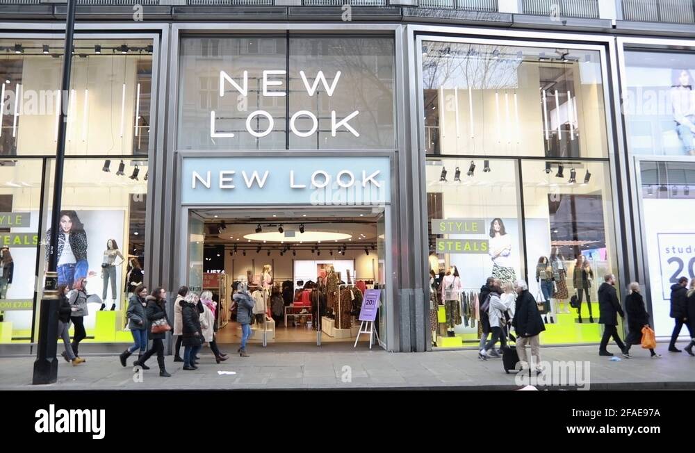 New Look store front in Oxford Street central London. New Look is a