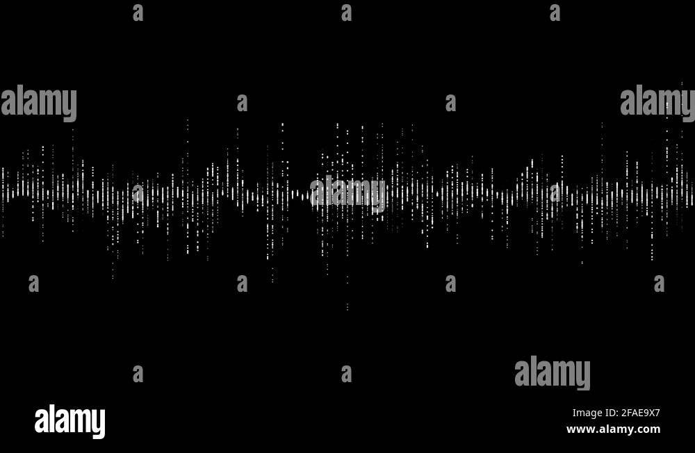 Digital waveform equalizer HUD in black background Stock Video Footage ...