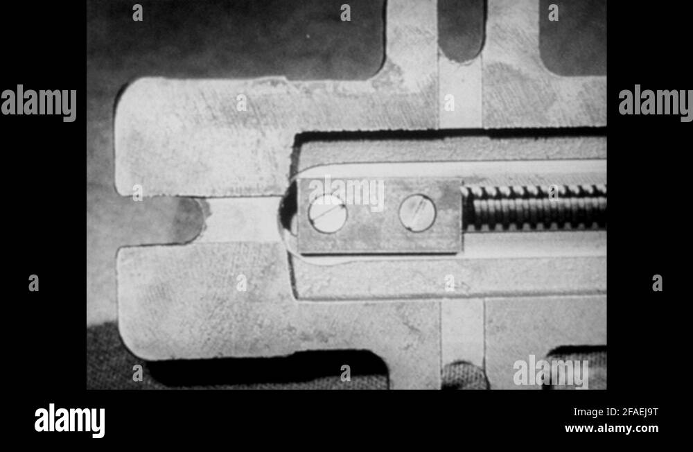 1940s Underside of base of clamp. Moveable jaw of clamp. Technical