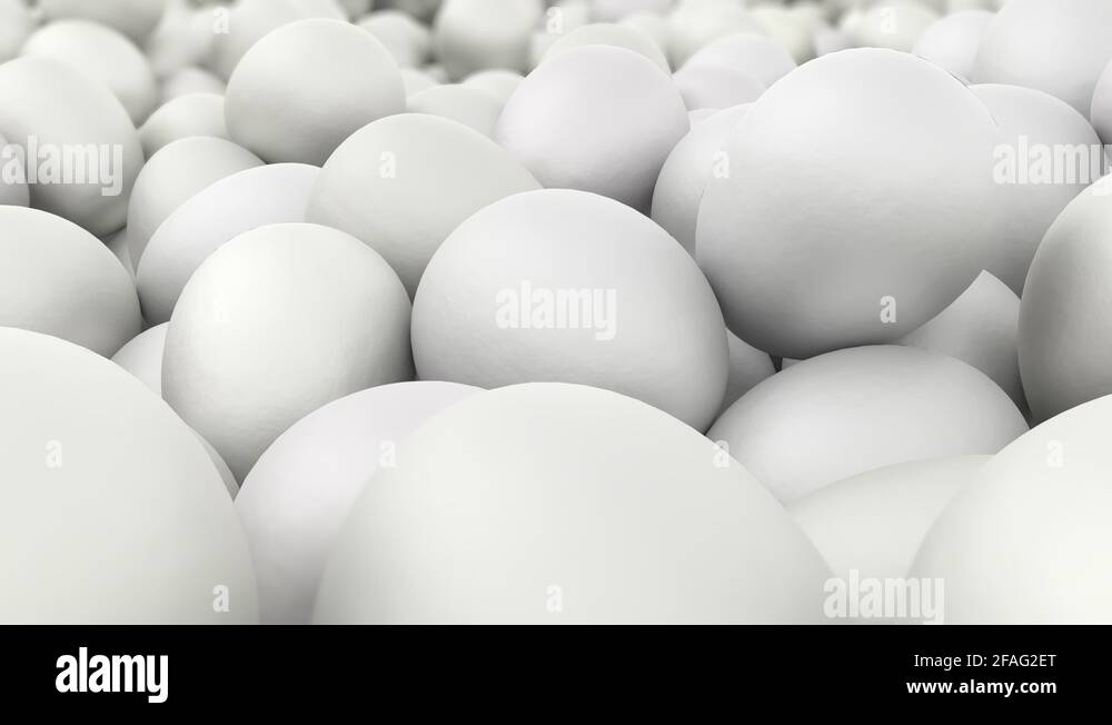 Animated close up and zooming out of a pile of white eggs Stock Video ...