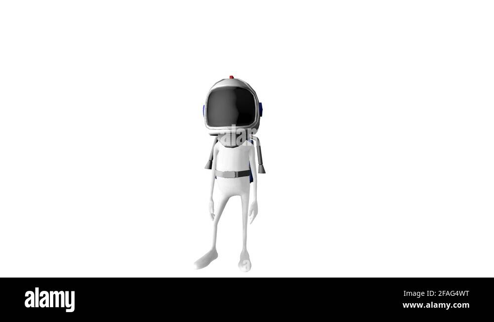 3d astronaut cartoon cheers, LIKE, thumbs up Stock Video Footage - Alamy