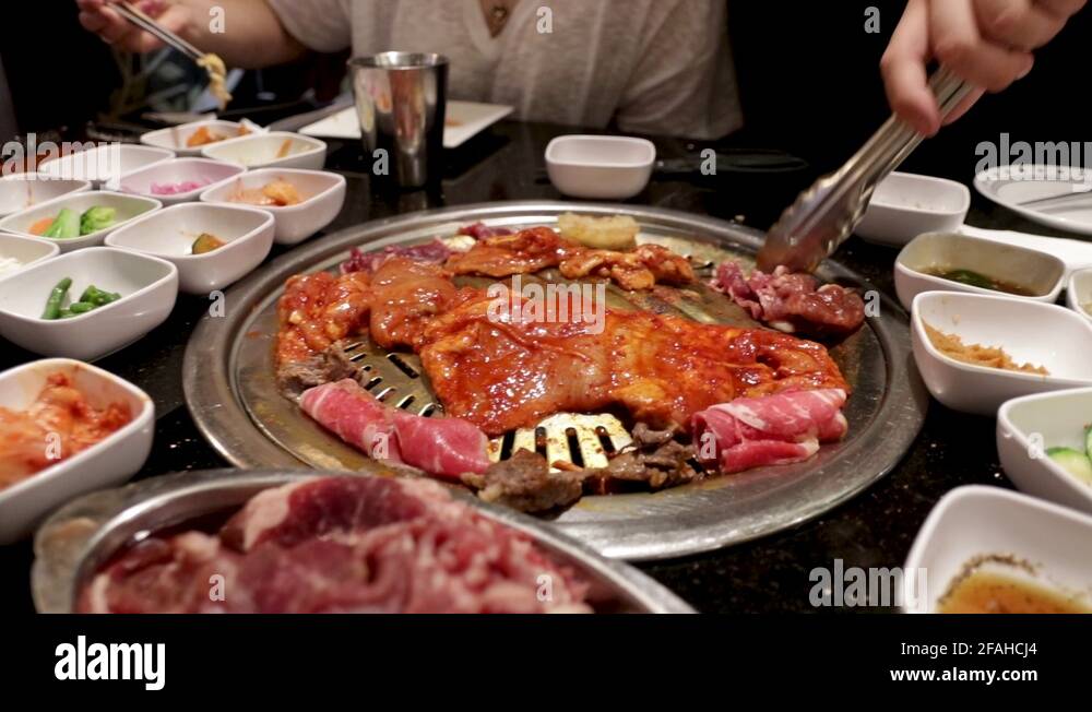 Korean bbq appetizers Stock Videos & Footage HD and 4K Video Clips