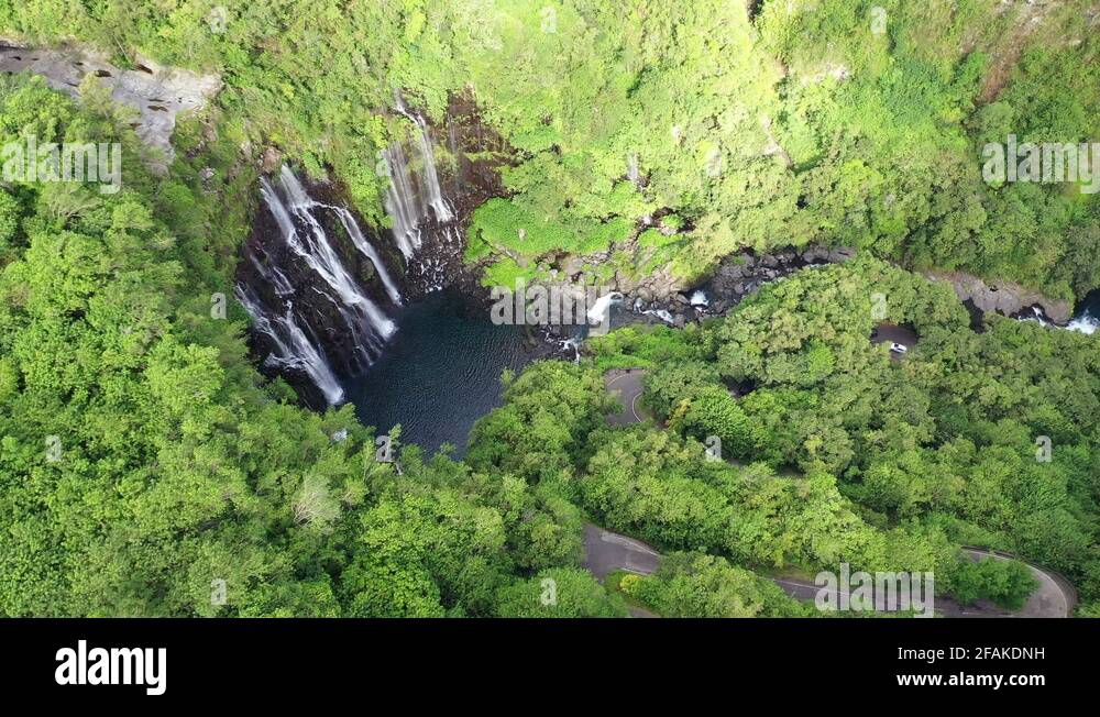 Grand Galet Falls at the Cascade Langevin on the island of Réunion