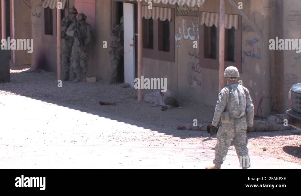 Soldier conduct training at the National Training Center at Fort Irwin