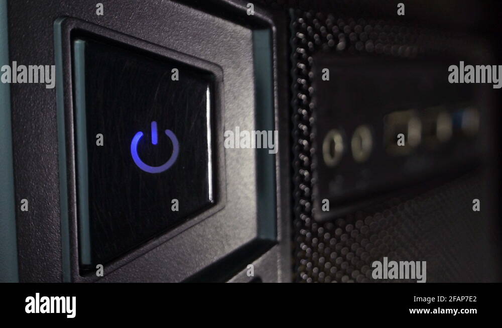 Power button computer Stock Videos & Footage HD and 4K Video Clips