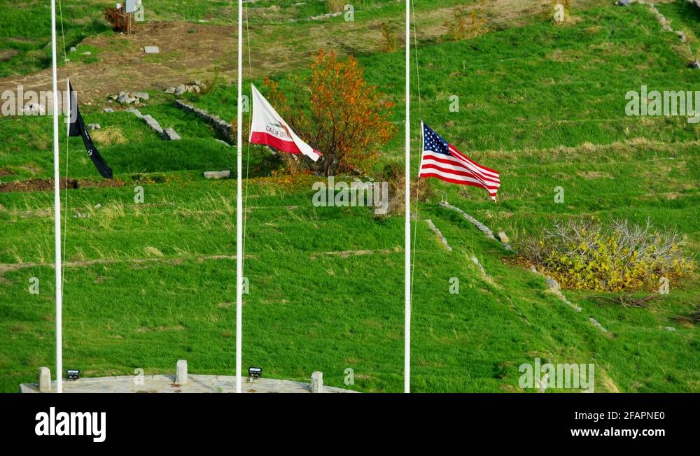 Flags flying half mast Stock Videos & Footage HD and 4K Video Clips