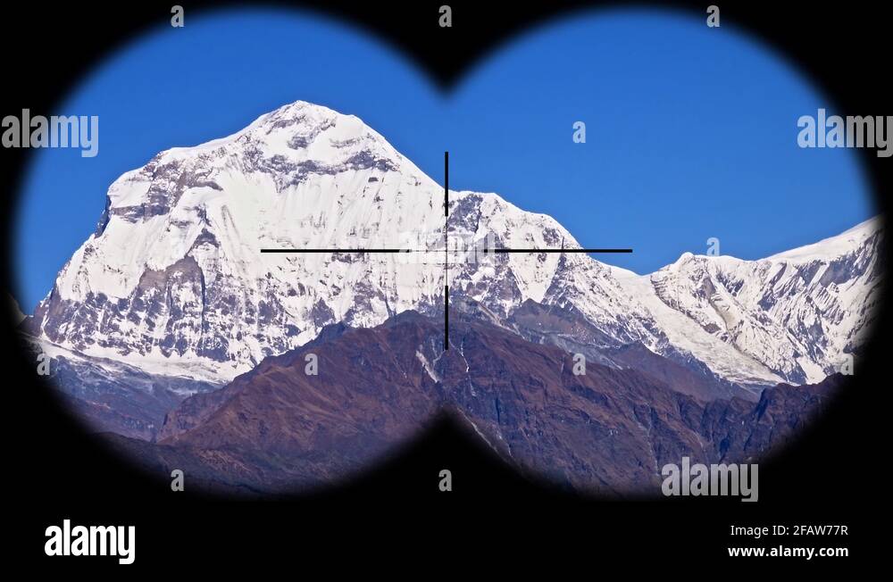 A researcher in the Himalayas, surrounded by rugged terrain and misty mountains