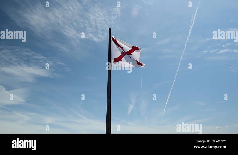 Castle of san marcos Stock Videos - Flag Of Spain In The Castle Of San Marcos In San Agustin Fl 2fax7dy