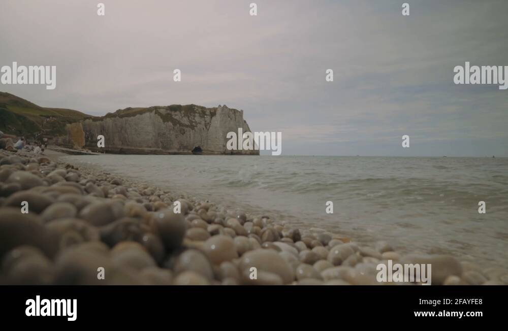 Pebble beach in etretat Stock Videos & Footage - HD and 4K Video Clips ...