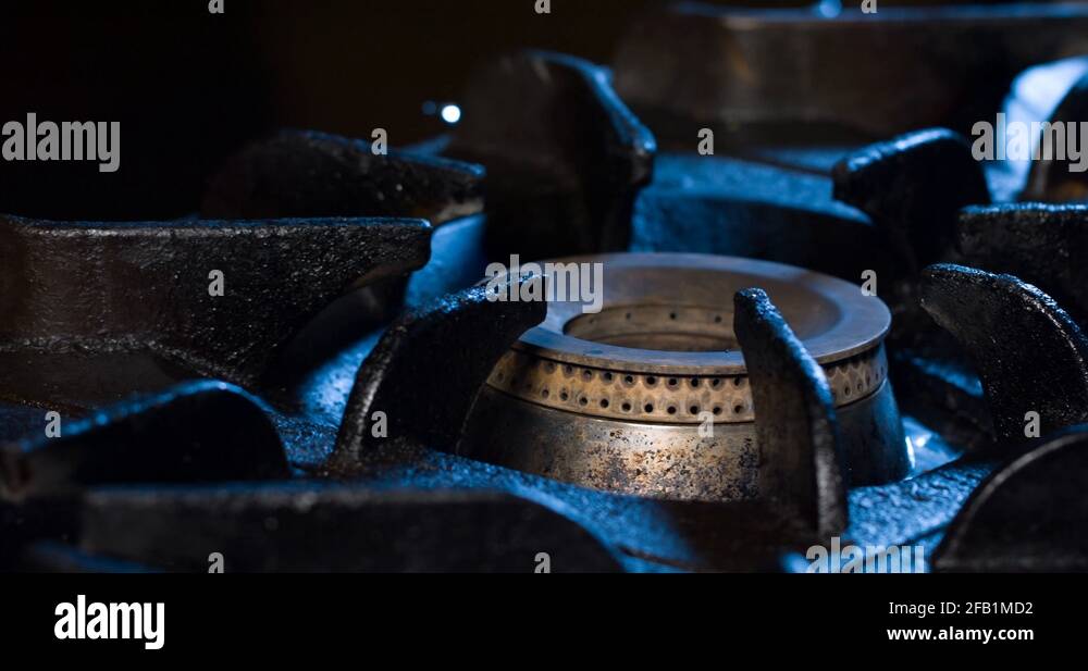 gas stove Flare gas stove Stock Video Footage Alamy