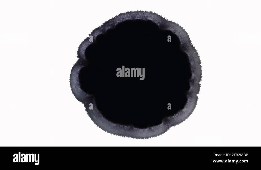 Black ink bleed to be used as reveal effects Stock Video Footage Alamy