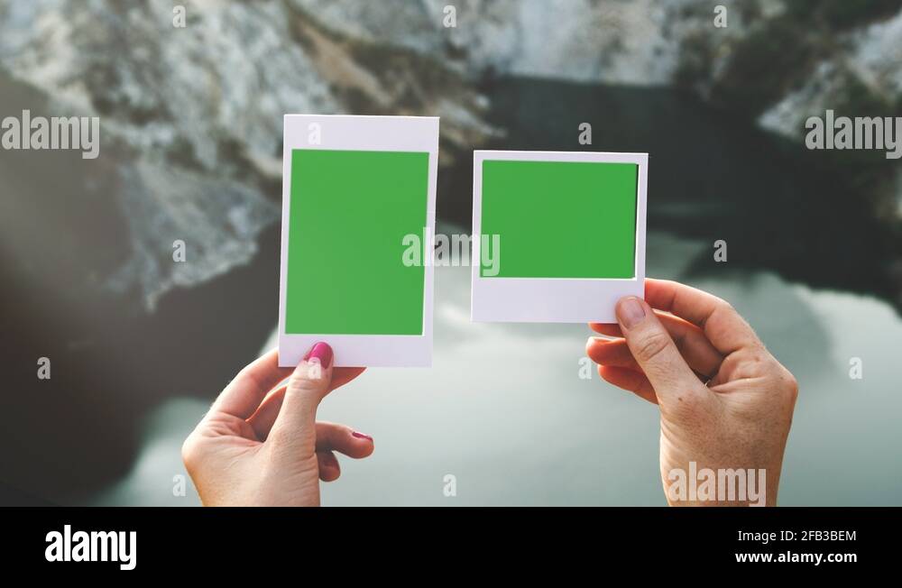 Polaroid frame green screen Stock Videos & Footage HD and 4K Video