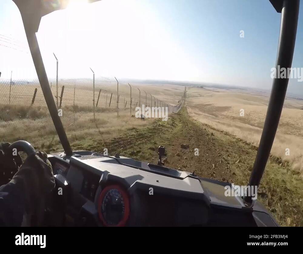 9th Security Forces Squadron patrols Beale AFB perimeter in UTV 2018