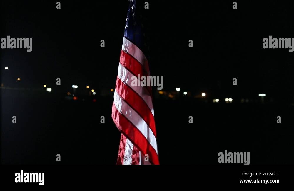Flag at night Stock Videos & Footage HD and 4K Video Clips Alamy