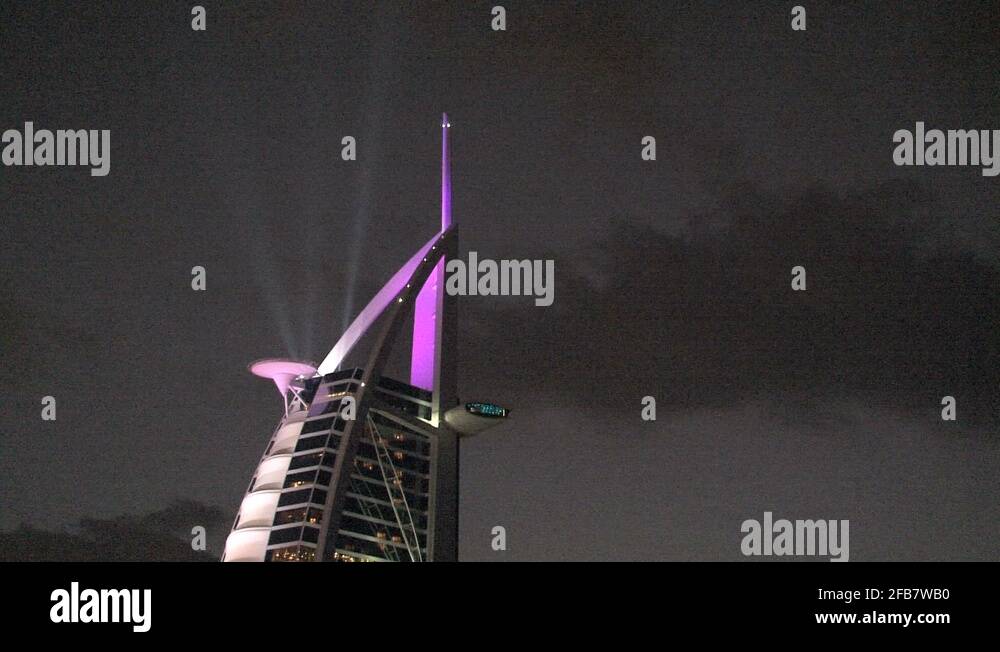 Burj Al Arab Hotel Stock Video Footage Alamy